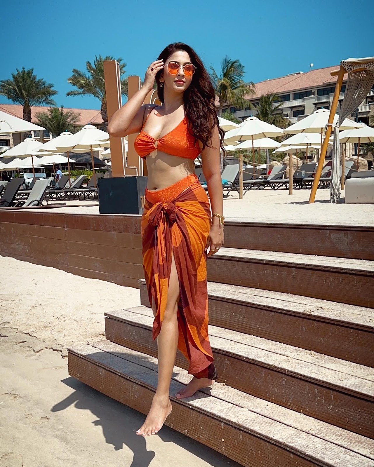Esshanya Maheshwari bikini navel cleavage curvy indian