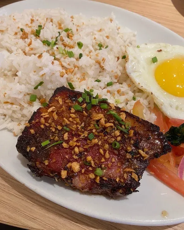 Corned beef belly silog at Manam Comfort Filipino (SM City Fairview)