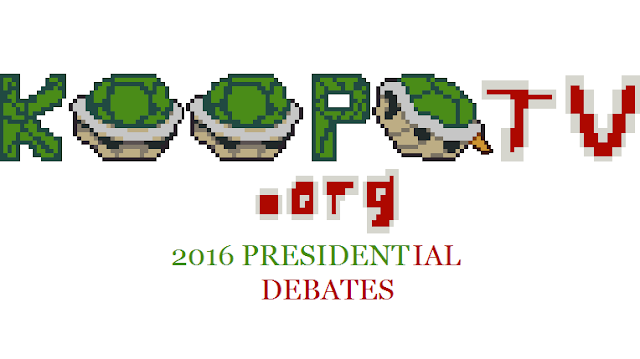 KoopaTV 2016 Presidential Debates logo banner Republican Democratic primaries