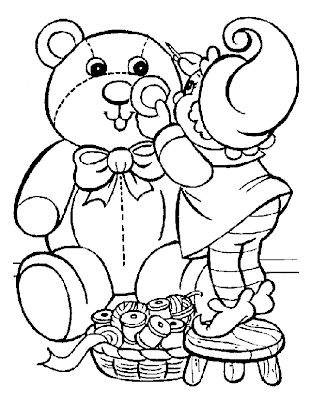 Imprimir Desenhos de Guinomo com ursinho