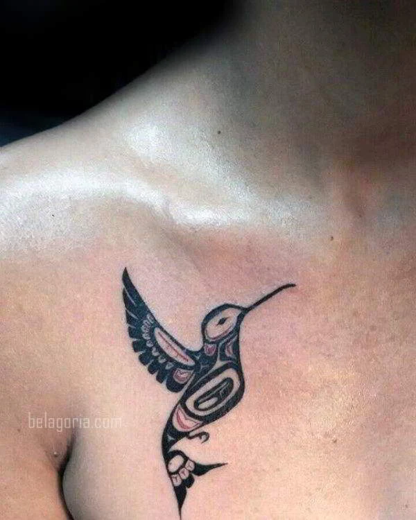 imagen del Tatuaje de un Colibrí