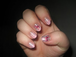 Pink Flower Nail Art Design