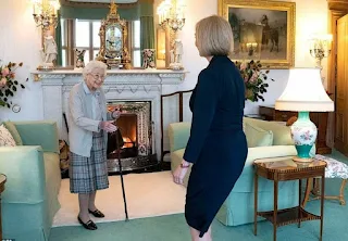 Queen Elizabeth II welcomed Liz Truss