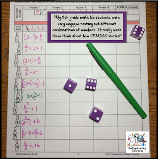 PEMDAS Bowling - a fun math challenge