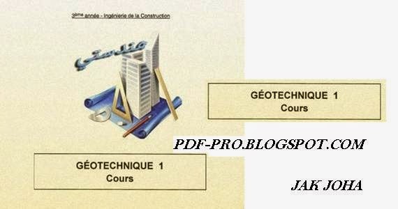 COURS GÉOTECHNIQUE 