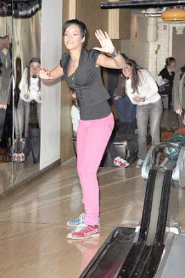 Rihanna Bowling Alley London Pictures