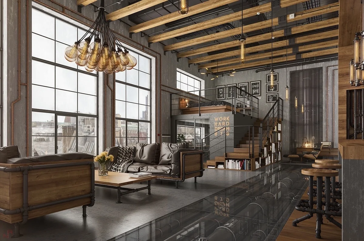 Industrial Design Living Room 35+ Ideas