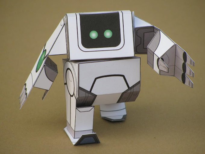 Sweet Robô Papercraft Grátis