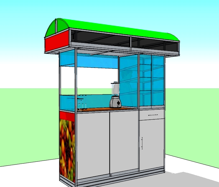 Sari Nugraha Aluminium  Kaca Construction desain etalase 