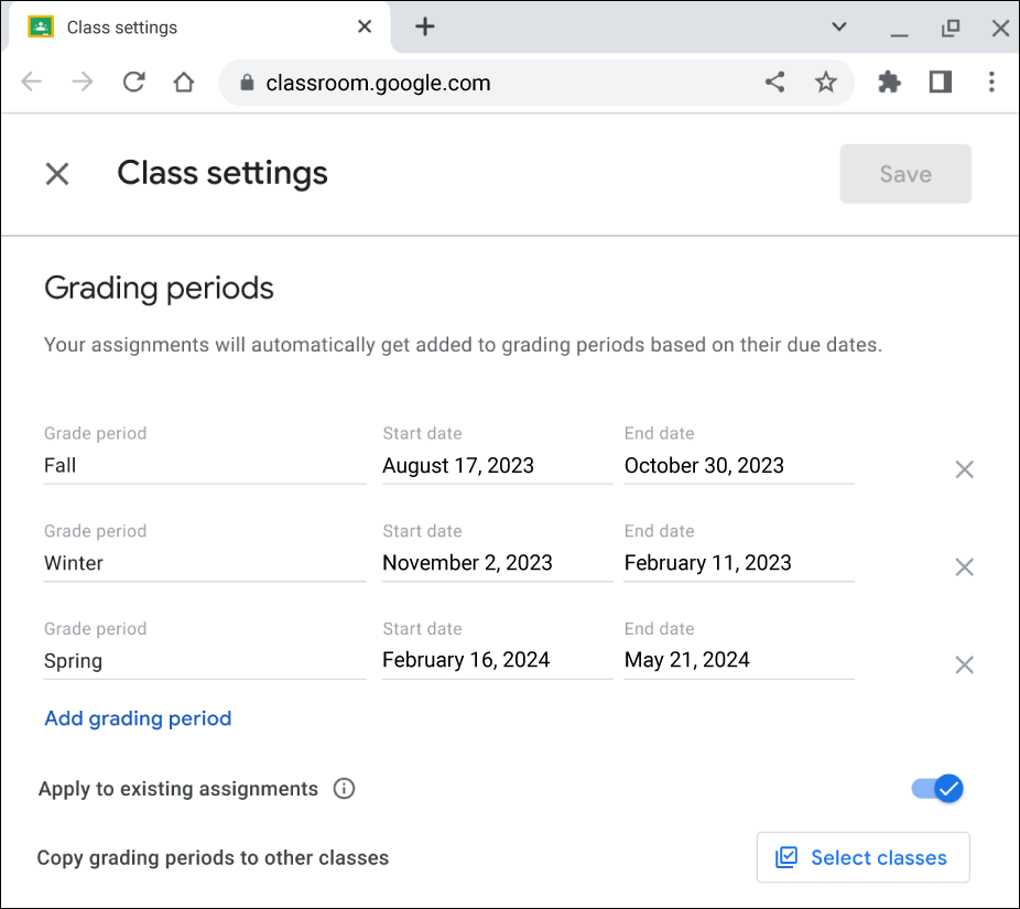 Google Workspace Updates: Google Classroom now supports grade