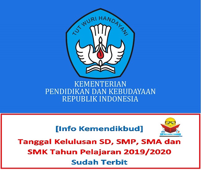 [Info Kemendikbud] Tanggal Kelulusan SD, SDLB, SMP, SMPLB, SMA, SMALB dan SMK Serta Sederajat Tahun Pelajaran 2019/2020 Sudah Terbit