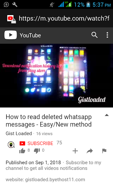 HOW TO READ DELETED WHATSAPP/ANY SOCIAL MEDIA MESSAGE