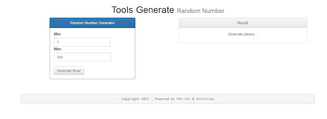 Script Website Random Number Generator