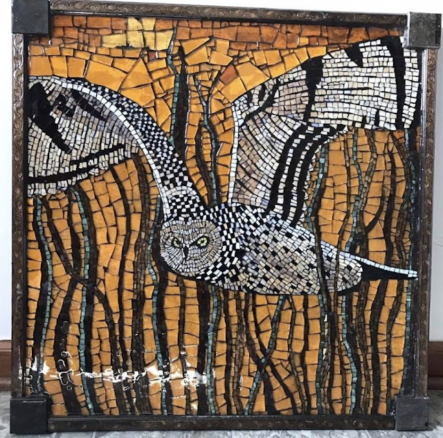 Glass mosaic art made by Kashena Hottinger