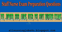 Dsssb Nurse Model Questions 2019