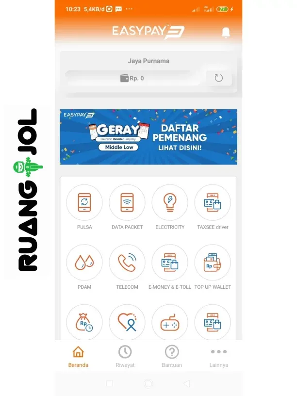 Cara Isi Saldo Maxim Driver Via Aplikasi EasyPay Mobile