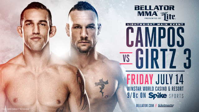 Bellator 181 CAMPOS VS GIRTZ 3 Live Streaming Free