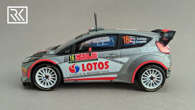 Zdjęcie modelu IXO Direkt Collections / The Diecast Club Ford Fiesta RS WRC, Rallye Monte-Carlo 2015, Robert Kubica / Maciej Szczepaniak