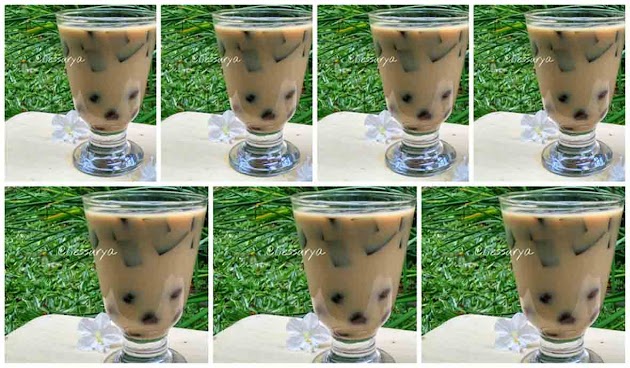 Resep Minuman Segar Praktis Bubble Cokelat. Cukup 2 Bahan Saja.