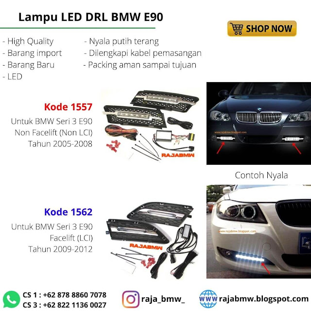 Lampu DRL BMW E90