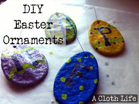 DIY salt dough Easter Ornaments {A Cloth Life}