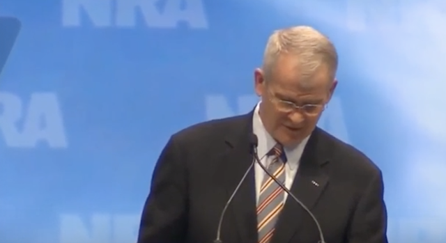 NRA PRESIDENT OLIVER NORTH STEPS DOWN FROM GUN RIGHTS GROUP AMID EXTORTION ALLEGATIONS FROM CEO WAYNE LAPIERRE