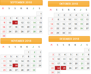 Kalender 2018 Indonesia Lengkap dengan Hari Libur Nasional 