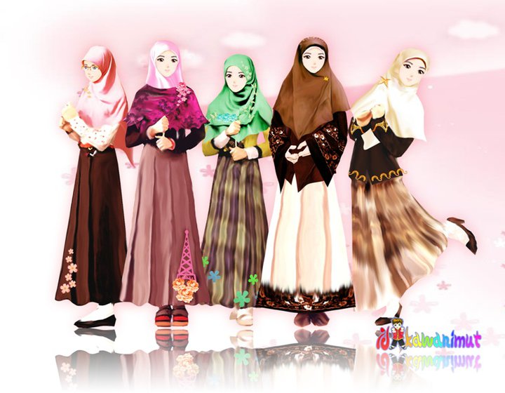 Foto Kartun Muslimah  Blog Dian Alm II