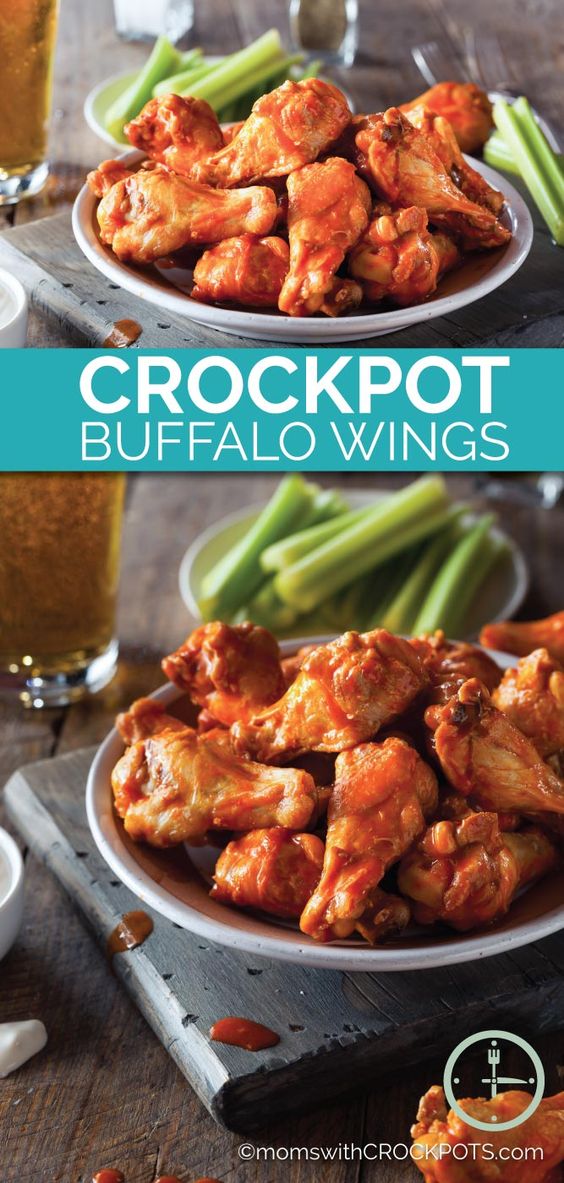 CROCKPOT BUFFALO WINGS | Jennifer Velez Food - 