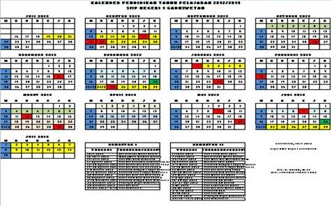 Kalender Pendidikan Tahun Pelajaran 2013/2014