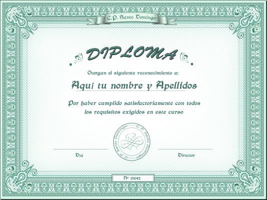 certificados y diplomas para editar e imprimir Recursos