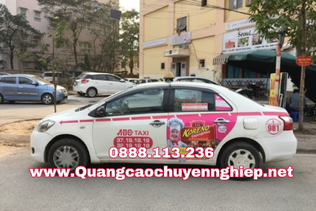 Dán quảng cáo trên Taxi ABC tại Bắc Ninh