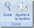 Capture d'écran du groupe "Zoom" de l'onglet "Affichage" de l'application "PowerPoint"