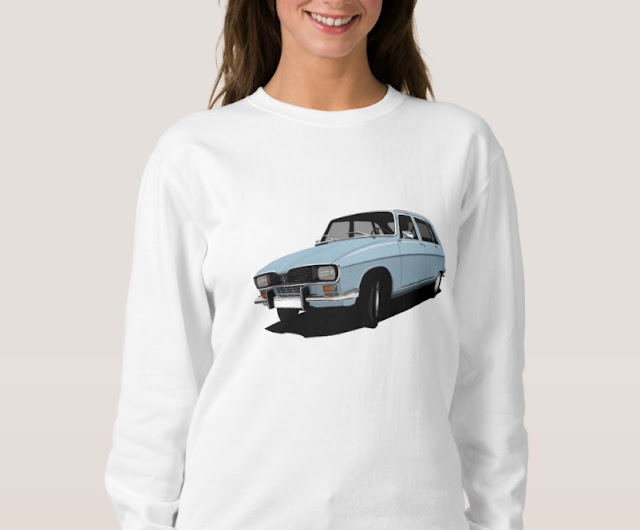 Renault R16 TL turquoise classic car shirt