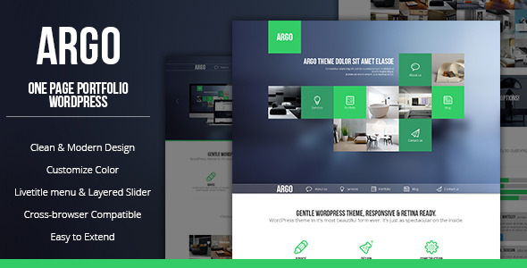 Argo - Modern OnePage Metro UI Wordpress Theme - Portfolio Creative