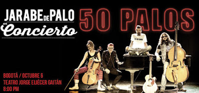 JARABE DE PALO GIRA “ 50 PALOS” EN BOGOTA