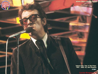 elvis, elvis costello, elvis costello and the attractions, classic rock, vintage, music, photo