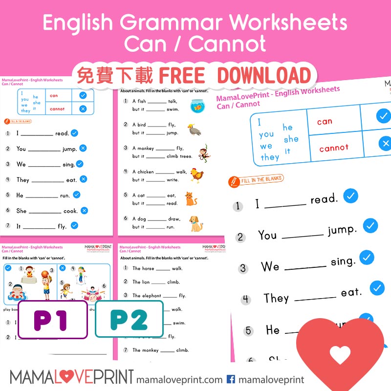 mamaloveprint-grade-1-english-worksheets-basic-grammar-can-cannot-pdf-free-download