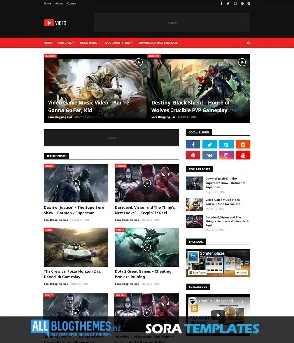 Video Blogger Template [Free] Download