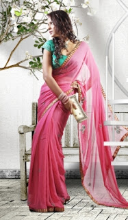 Pink-Designer-Wear-Saree