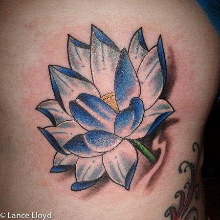 Royal Blue Designs Tattoo Flowers, Flowers Tattoos of RoyalBlue, RoyalBlue Blossom Tattoo Designs, Women, Parts, Flower.