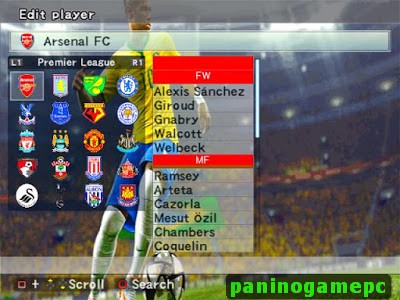 Option File PES 6 2016-2017: Premier League, Serie A, Bundesliga, La Liga, & UEFA Champions League