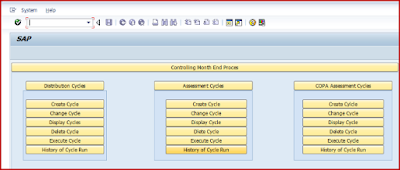 Module pool for CO Month End Process