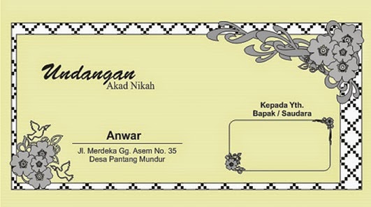 Desain Undangan Akad Nikah Simple ~ Desain UnNi