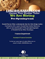 We Are Hiring at Double Tree Cookie Welcome Surabaya July 2020