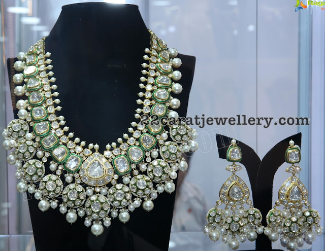 Meena Work Flat Diamond Grand Set