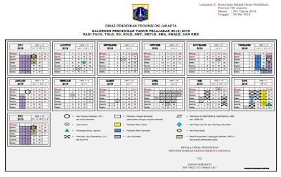 Kalender Pendidikan DKI Jakarta 2018/2019