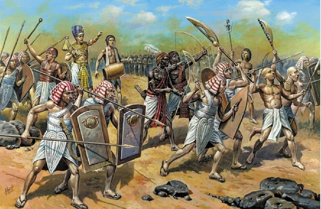 Древнеегипетское войско времен 3200-2400 гг. до н. э