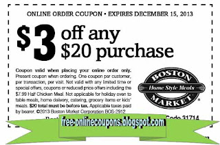 Free Printable Boston Market Coupons