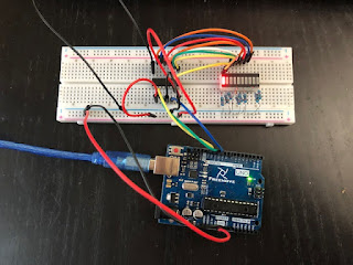 Arduino Uno with an IC (74HC595)